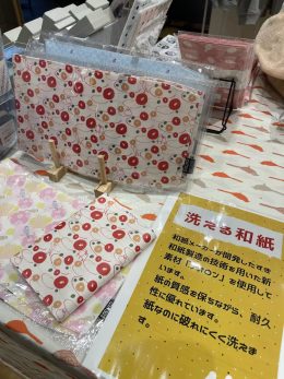 洗える和紙POP UPの様子